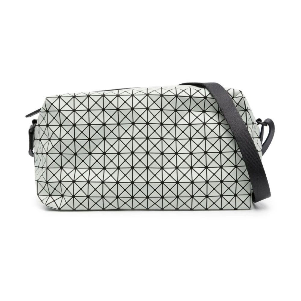 Issey Miyake Geometrische Panelen Crossbody Tas in Grijs Gray Heren