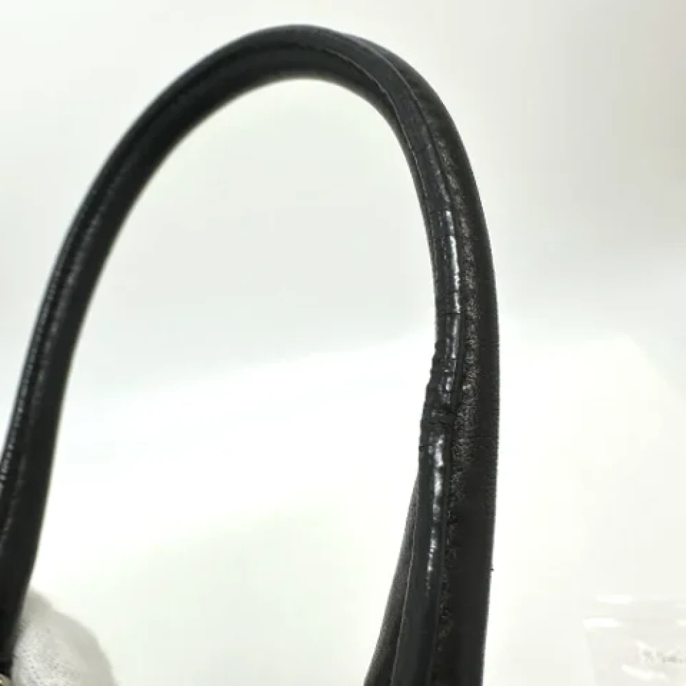 Prada Vintage Pre-owned Leather handbags Black Dames