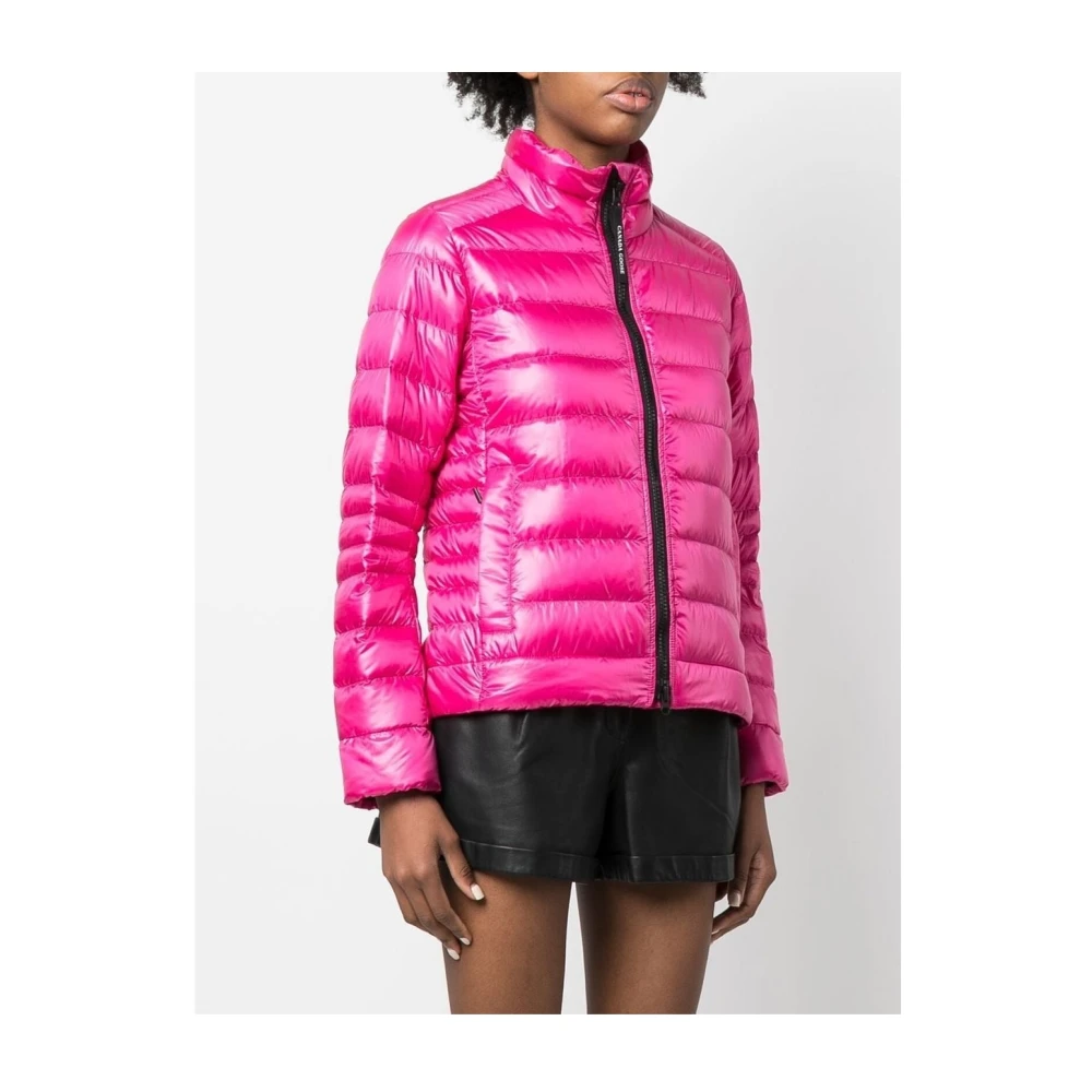 Canada Goose Essential Hooded Puffer Jacket Pink Dames