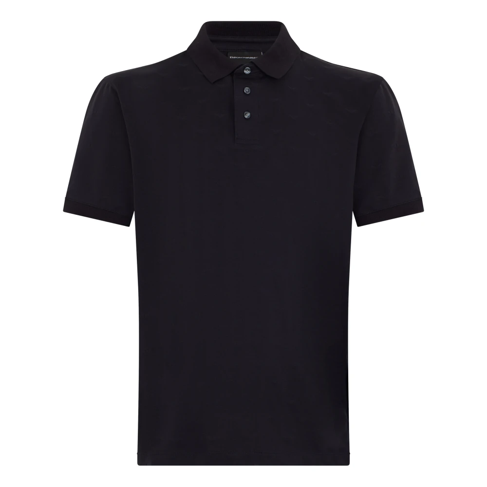 Emporio Armani Blå Monogram Polo