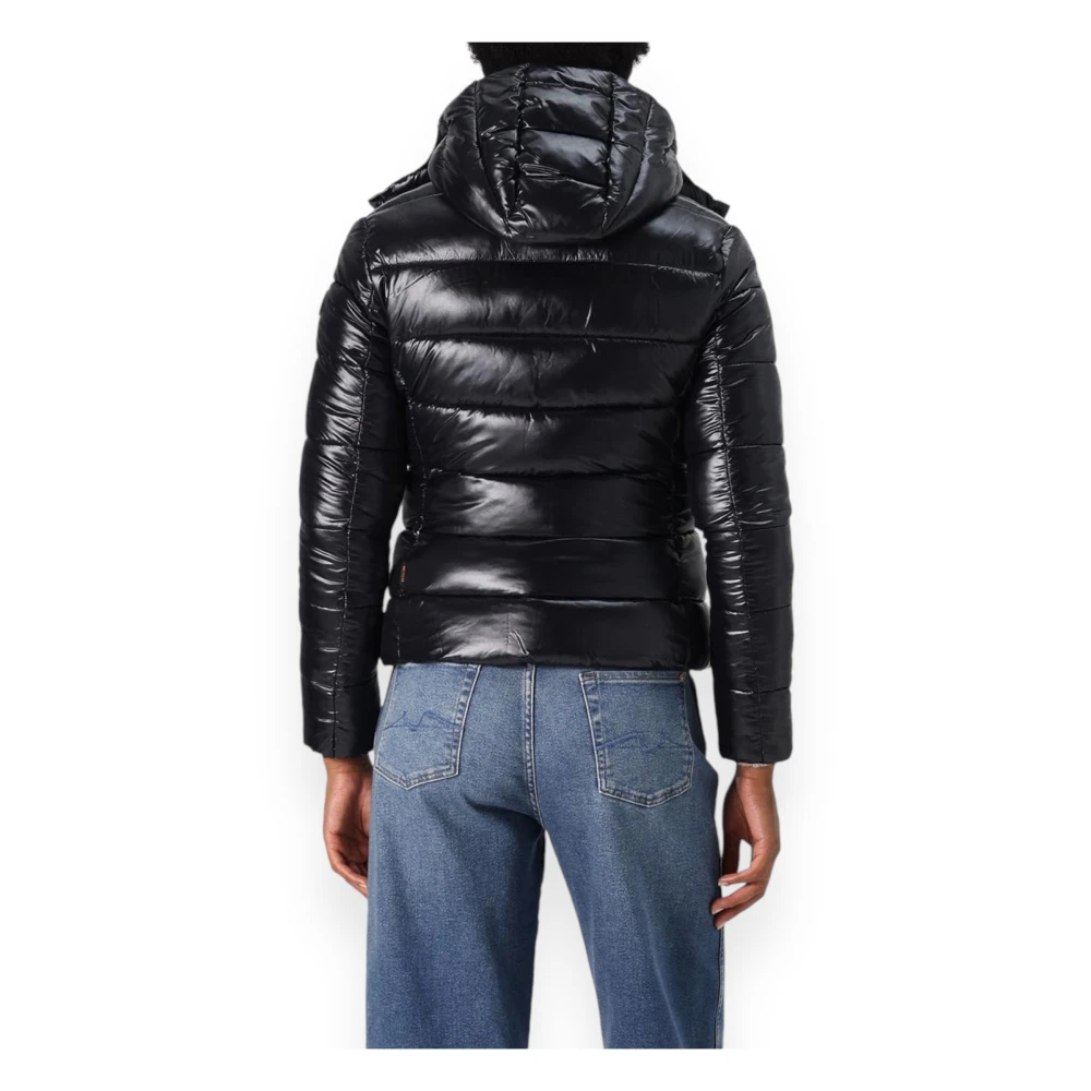 Save The Duck Gewatteerde jas met Cosmary stijl Black Dames