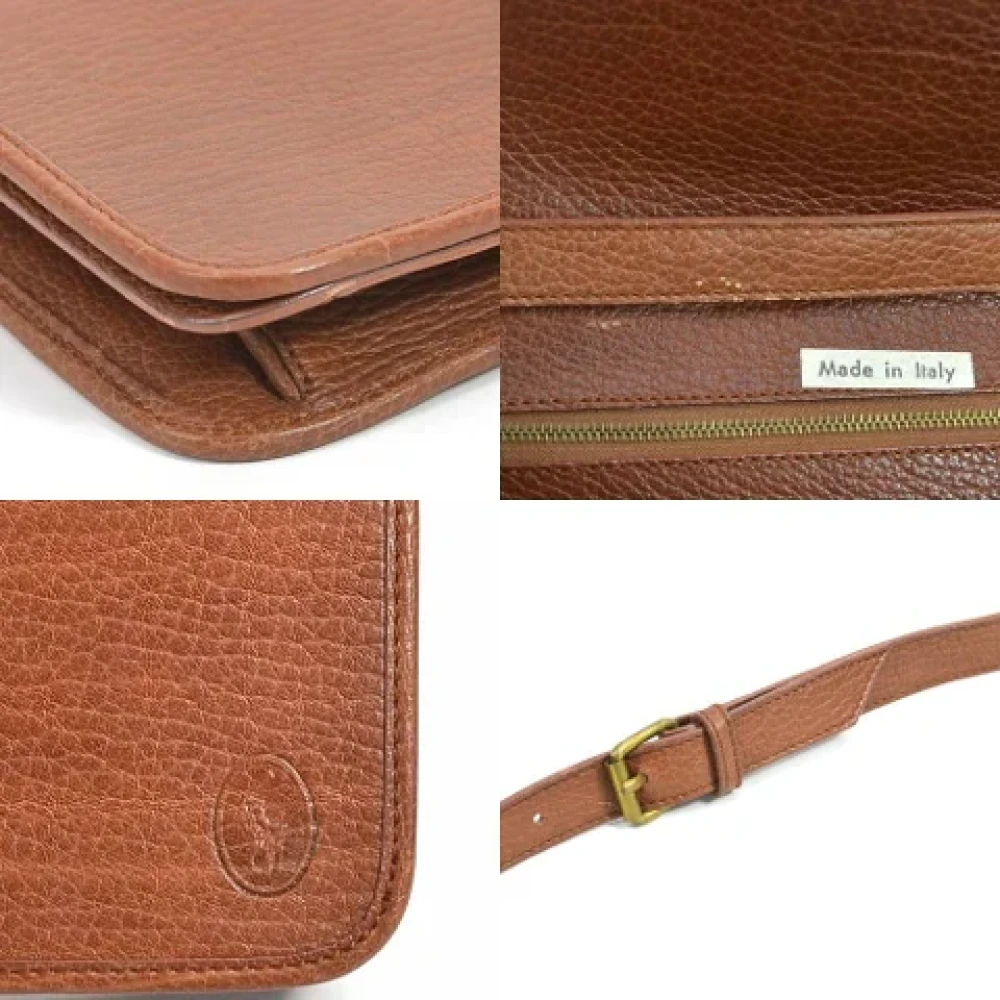 Ralph Lauren Pre-owned Leather shoulder-bags Brown Dames