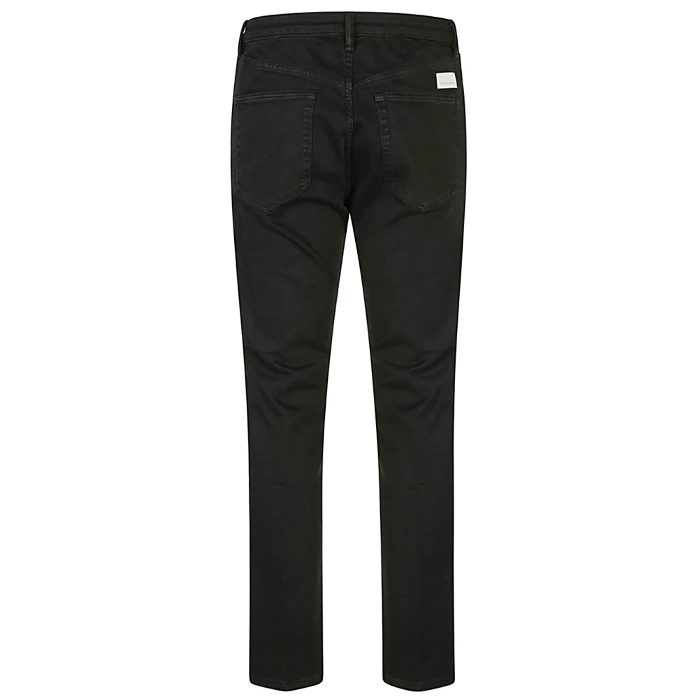 Nine In The Morning Zwarte Katoenen Denim Jeans Rechte Snit Black Heren