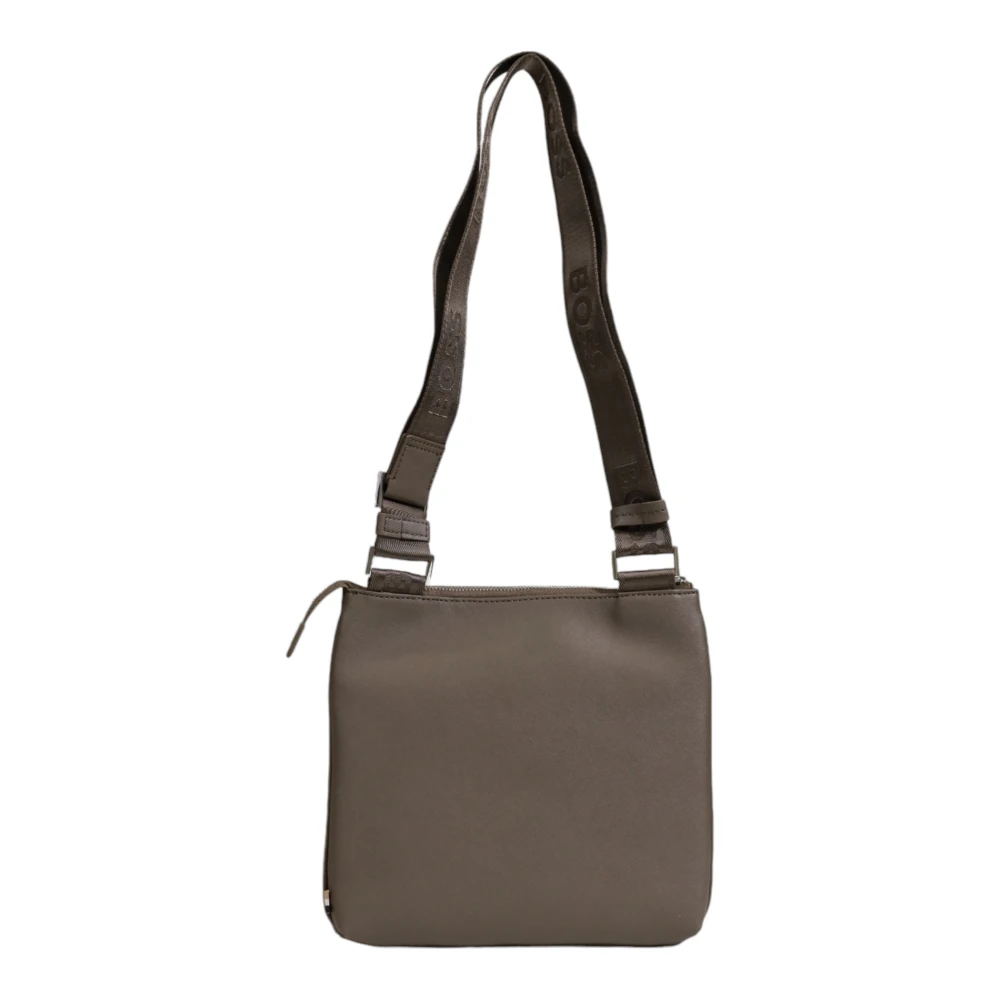 Hugo Boss Heren Leren Portemonnee Herfst Winter Collectie Green Heren
