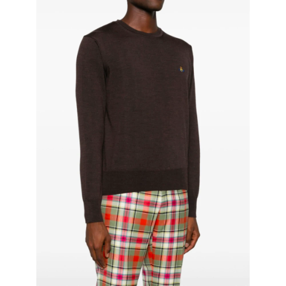 Vivienne Westwood Bruine Ronde Hals Trui Brown Heren