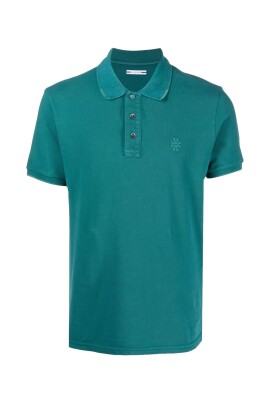 polo-vert-a-manches-courtes