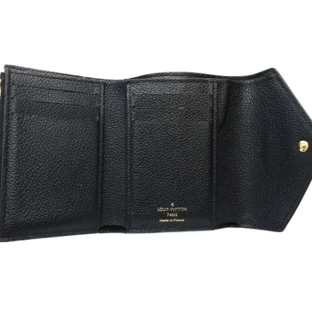 Louis Vuitton Vintage Pre-owned Leather wallets Black Dames