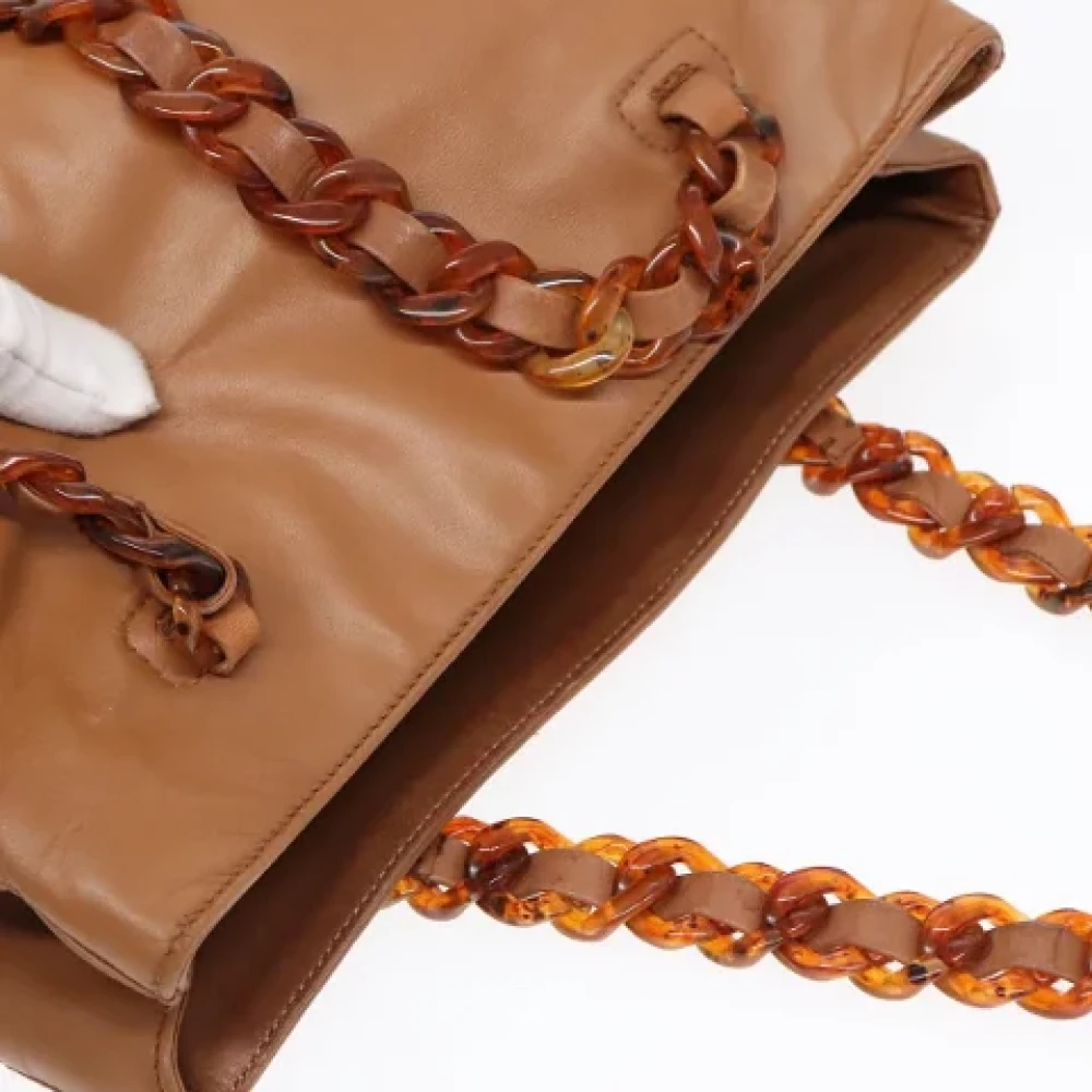 Prada Vintage Pre-owned Leather prada-bags Brown Dames