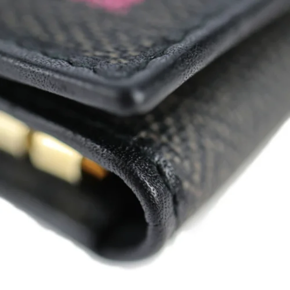 Bvlgari Vintage Pre-owned Leather wallets Black Dames