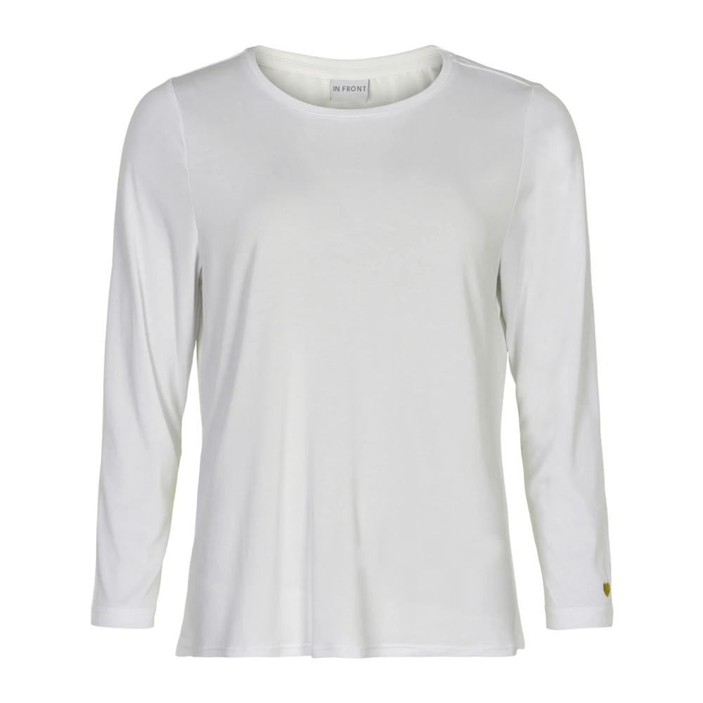 IN Front Nina T-shirt 3/4 ärm 14920 White, Dam