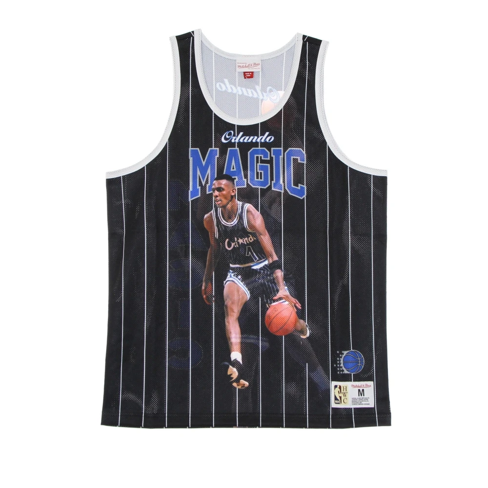 Mitchell & Ness Men's Black Nba Basketball Tank Top Orlando Magic