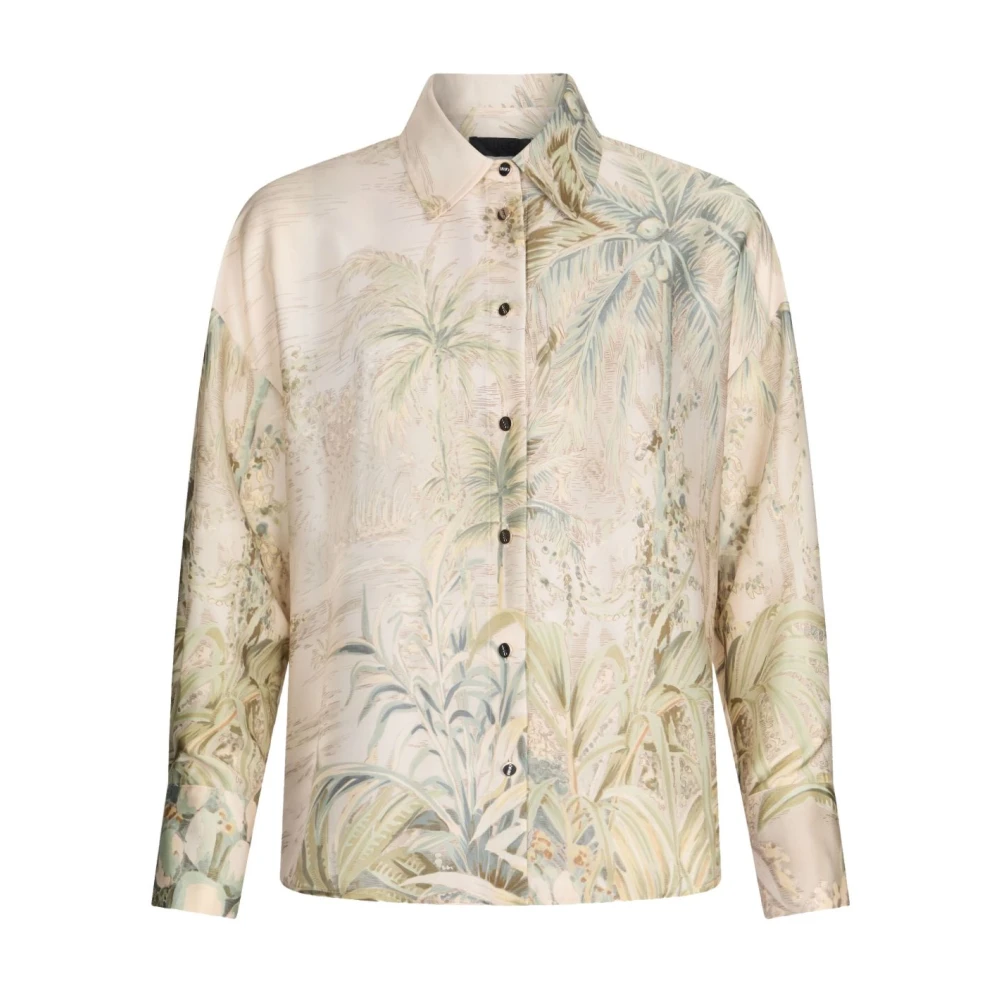 Liu Jo Tropische Print Overhemd met Lange Mouwen Multicolor Dames
