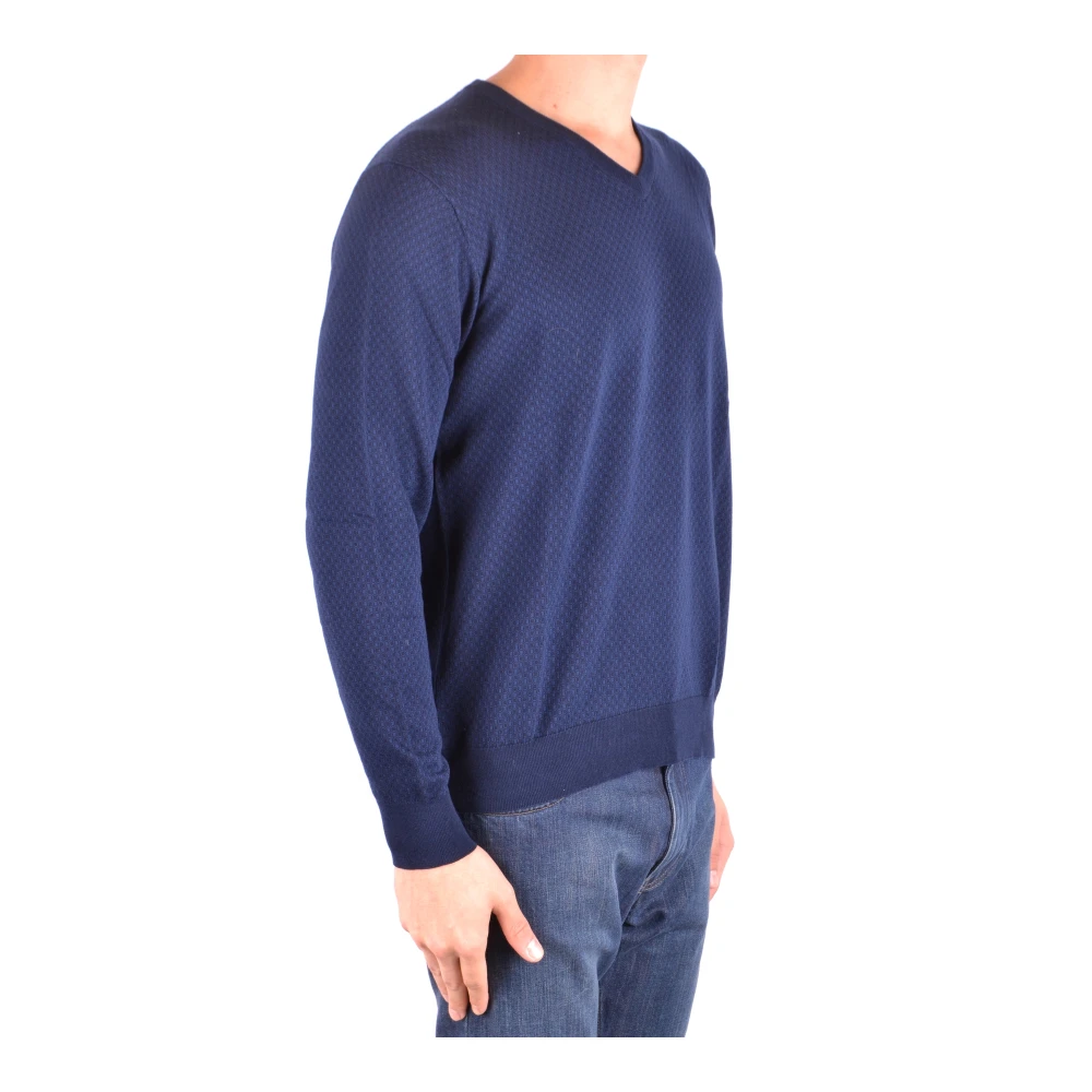 Altea Knitwear Blue Heren