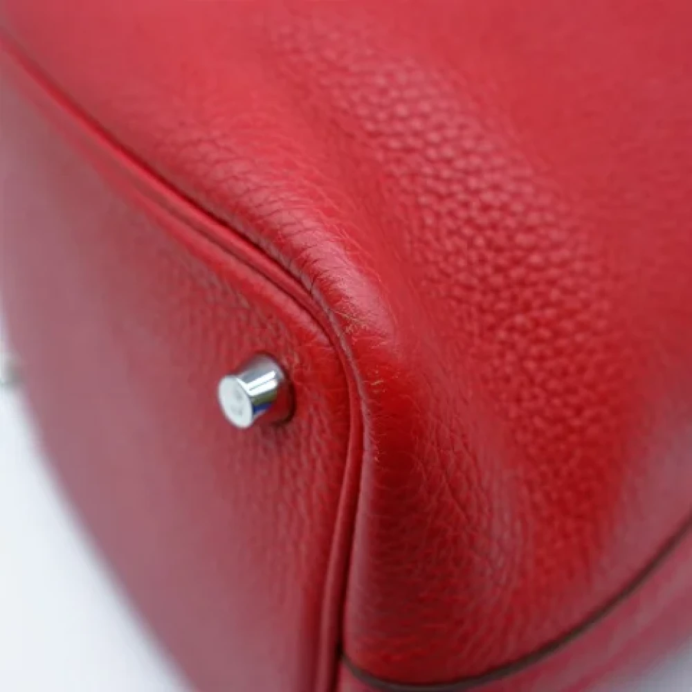 Hermès Vintage Pre-owned Fabric handbags Red Dames