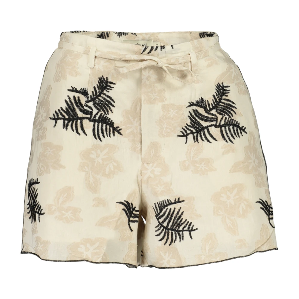 Desigual Kvinno Beige Shorts Dam, S, Bomull, Hono Shorts