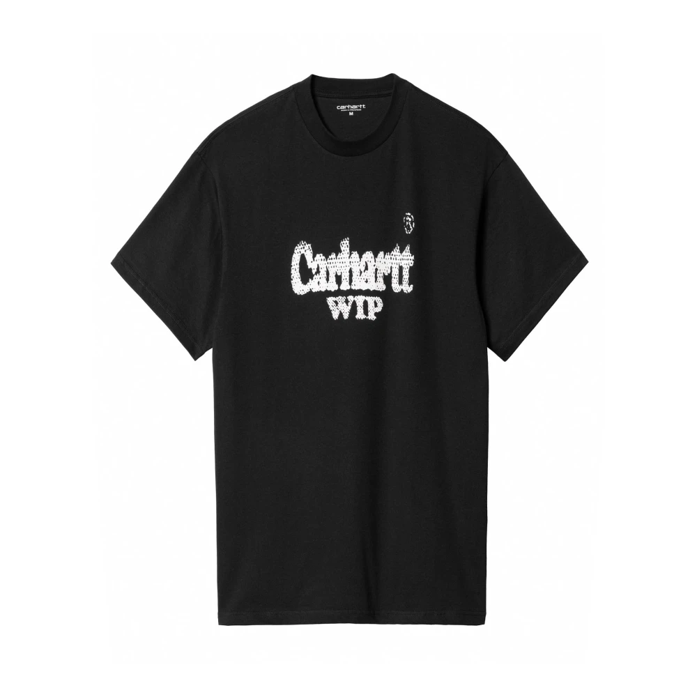 Carhartt WIP Zwart Katoenen Logo T-shirt Black Heren