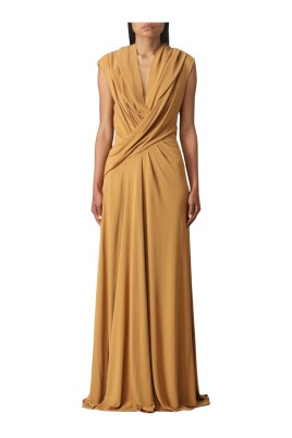 orange-maxi-dress-draped-neckline