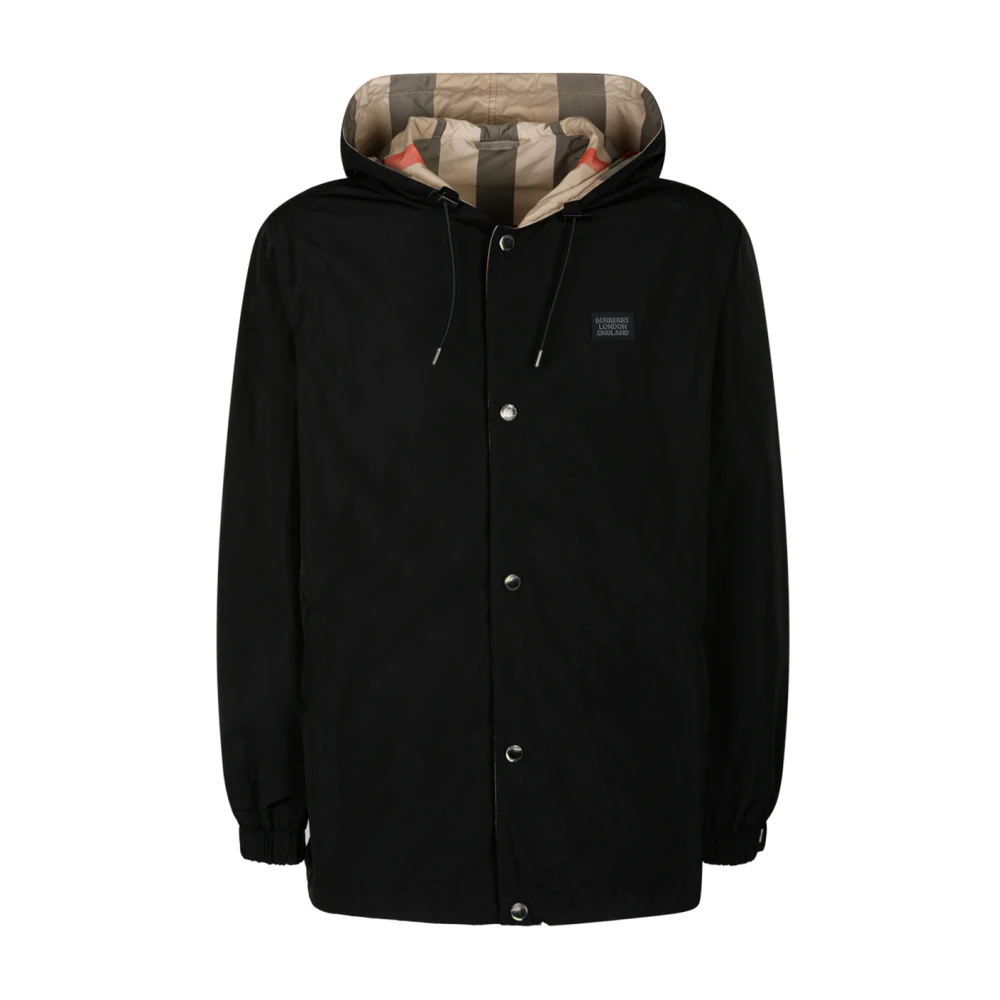 Burberry Men's Black Reversible Check Jacket - Winter Jackets - L - Jackets