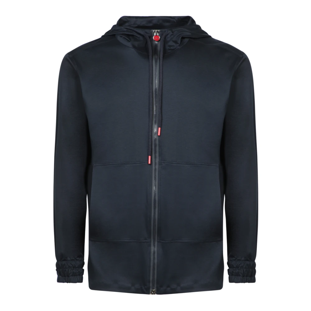 Kiton Blauwe Sweatshirt voor Mannen Blue Heren