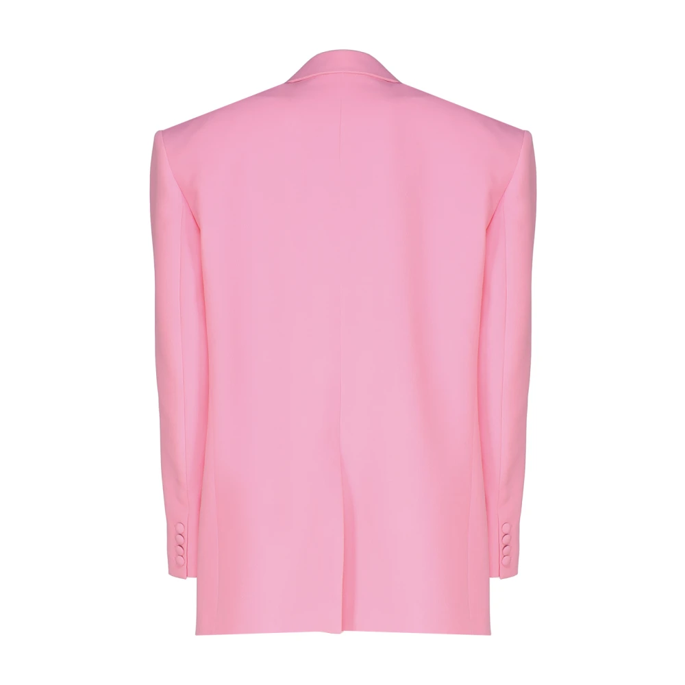 Magda Butrym Roze Oversized Blazer met Gewatteerde Schouders Pink Dames