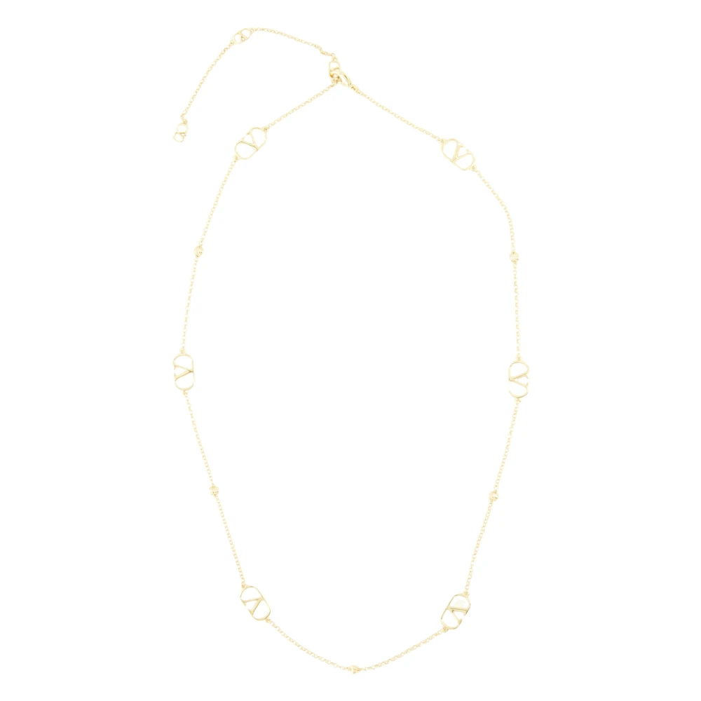 Valentino Garavani Women's Yellow Vlogo Signature Metal Necklace