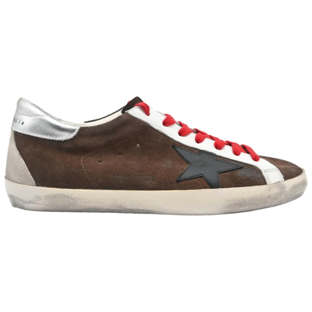 Golden Goose Superstar Dark Brown White Sneakers Brown, Herr