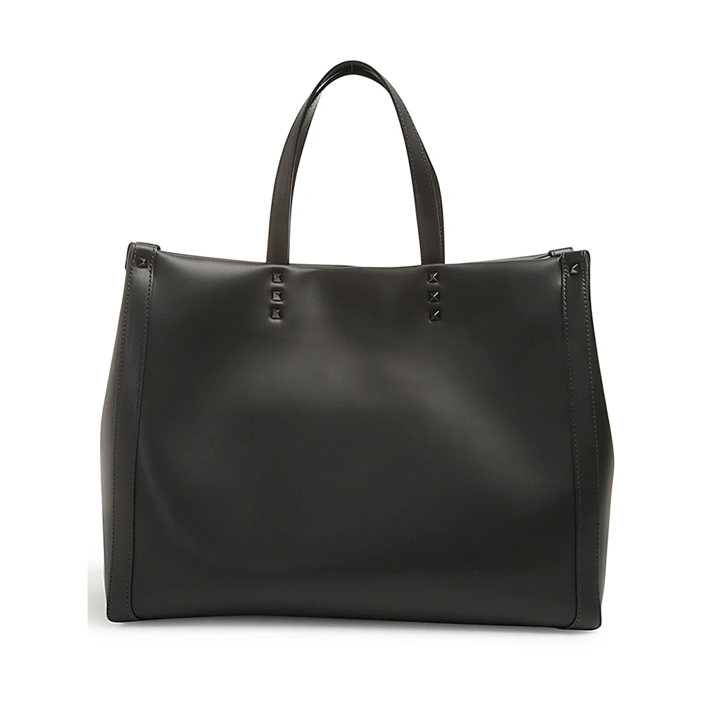 Valentino Garavani Zwarte Tote Tas met Rockstud Decoratie Black Heren