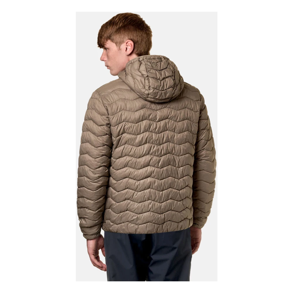K-way Gewatteerde Warme Jas Beige Heren