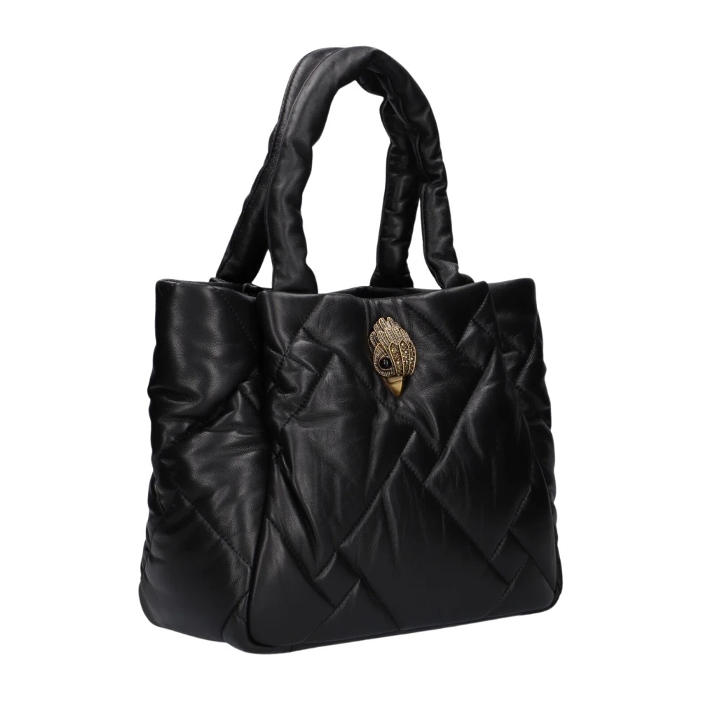 Kurt Geiger Zwarte Puffy Schoudertas Kensington Shopper Black Dames