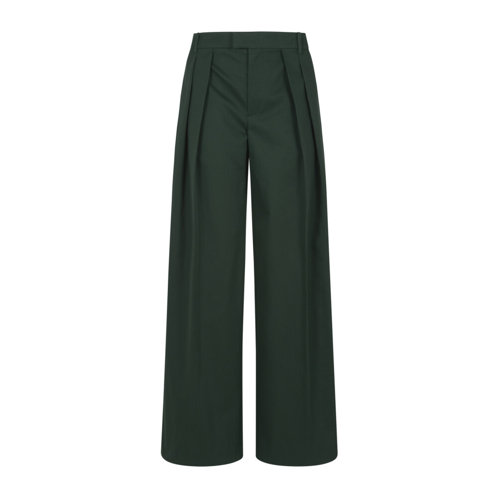 Green Casual Trousers Burberry Women s Fashion Miinto