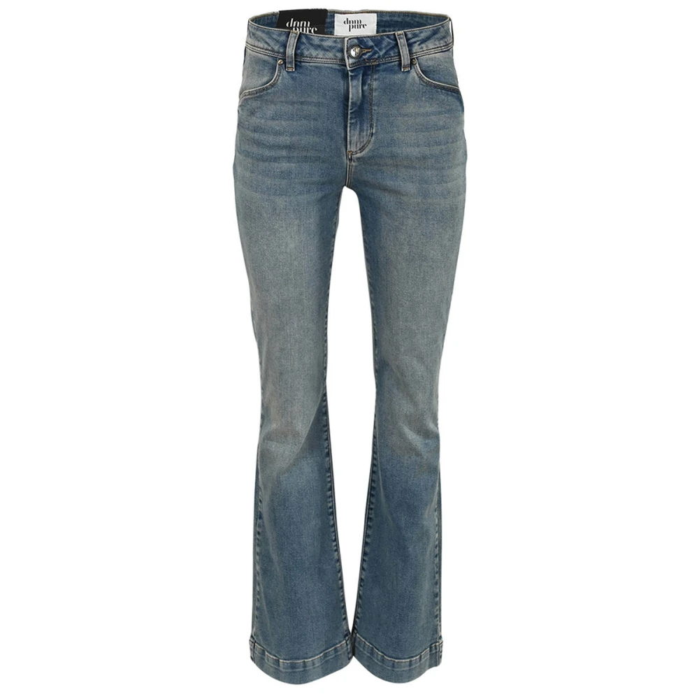 DNM Pure Wijd Uitlopende 5-Pocket Jeans Blue Dames