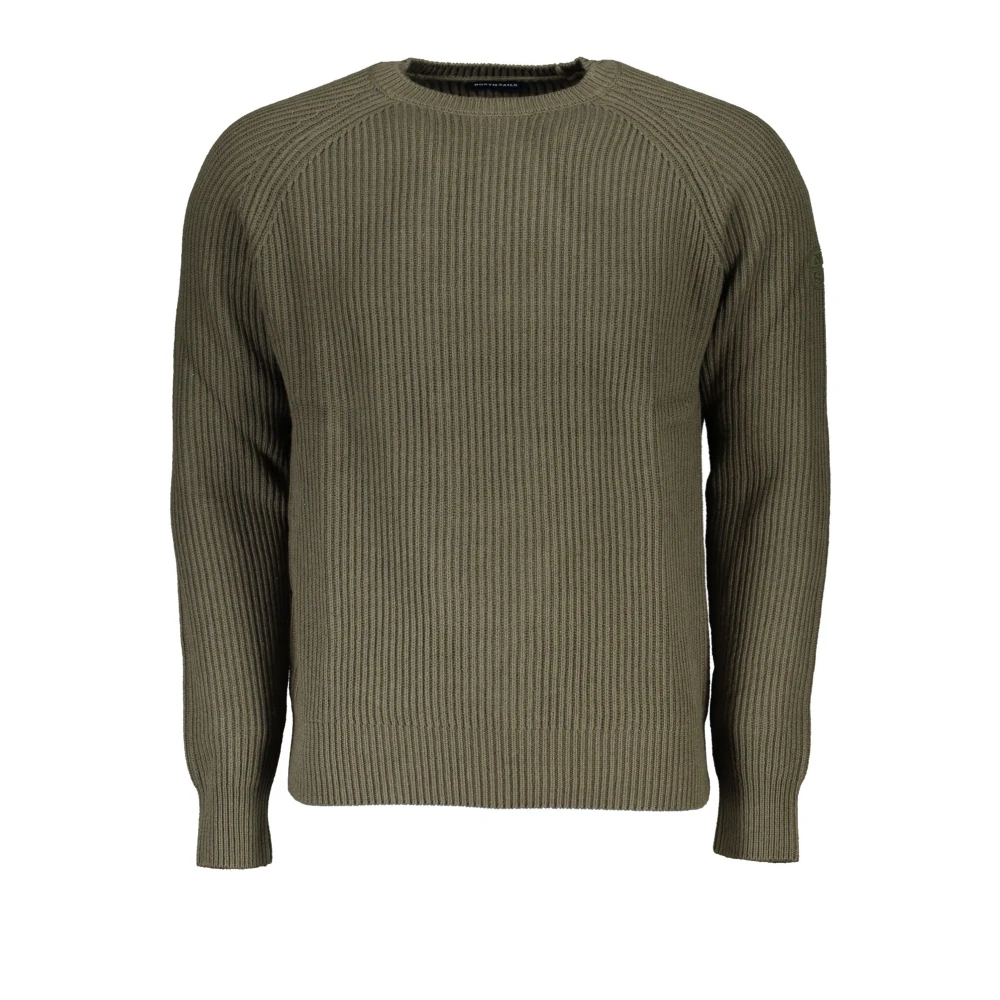 North Sails Groene Trui met Lange Mouwen Contrastdetails Green Heren