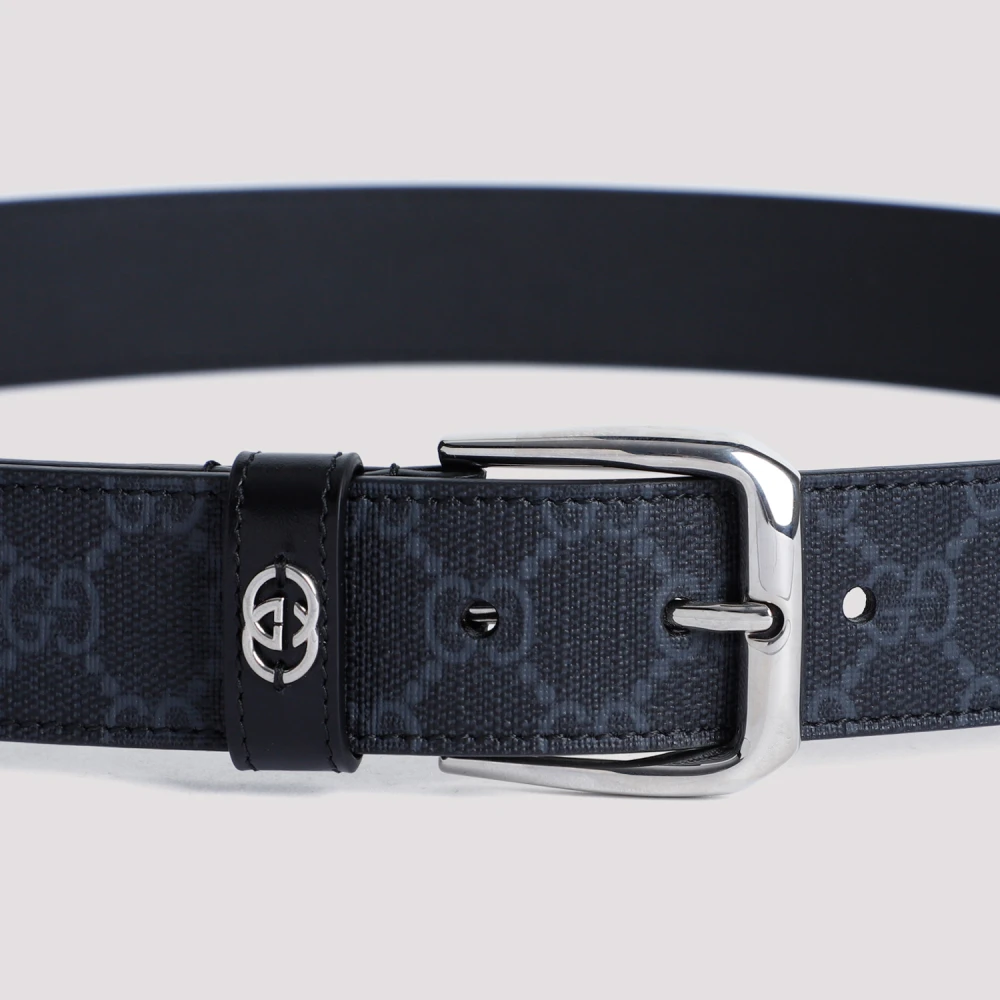 Gucci Zwarte riem voor stijlvolle outfits Black Heren