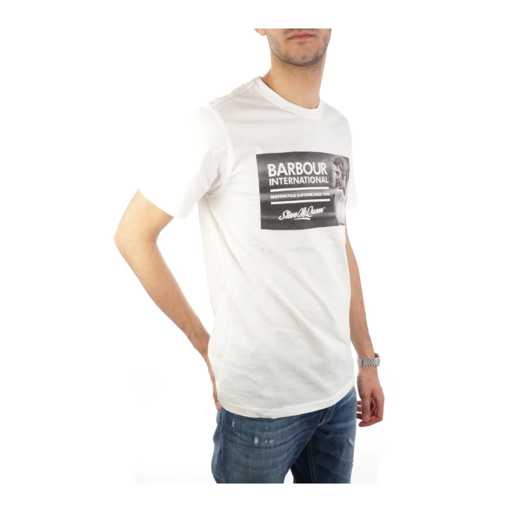 Barbour T-Shirts White Heren