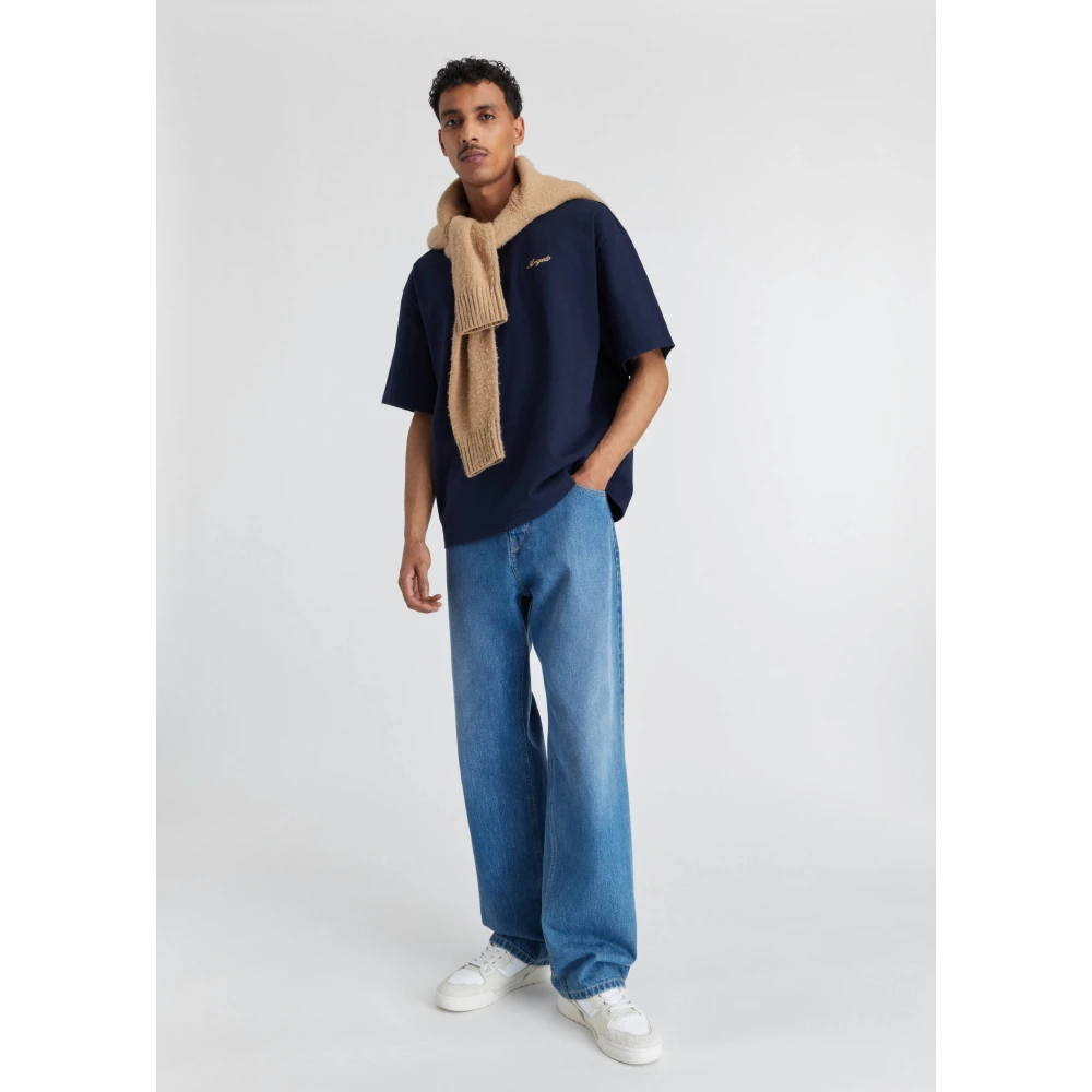 Axel Arigato Honor T-Shirt Blue Heren