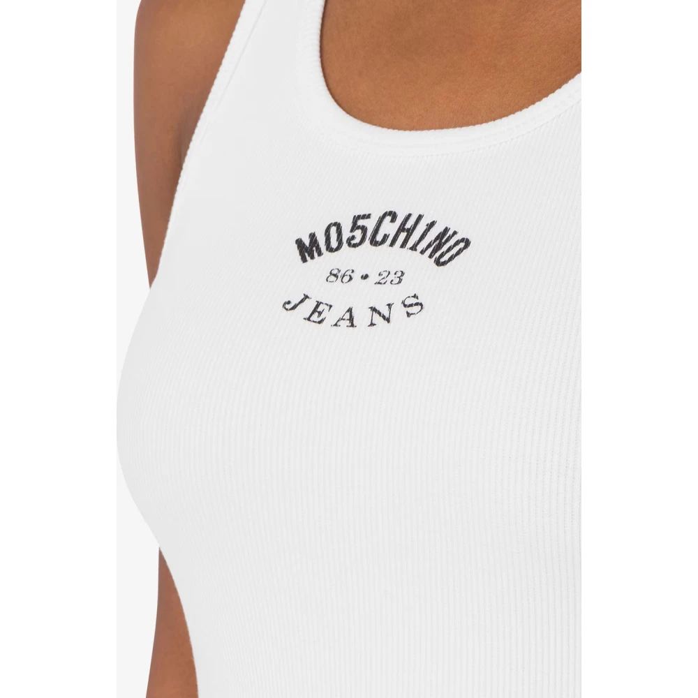 Moschino Witte Jurken voor Vrouwen White Dames