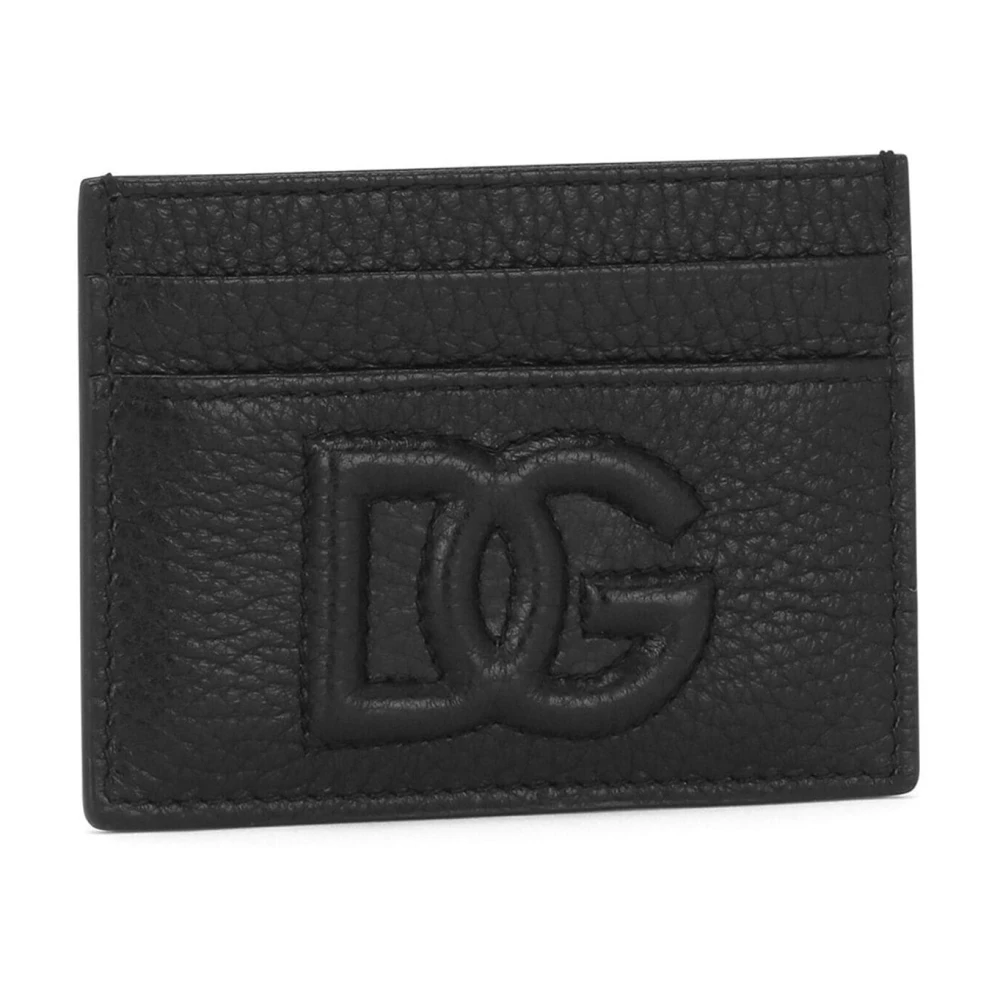 Dolce & Gabbana Zwarte Portemonnees Portacarte Black Heren
