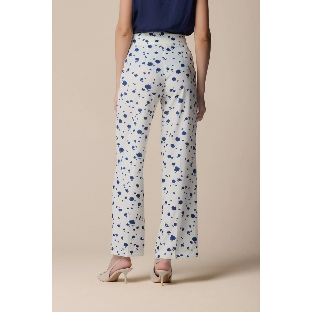Kocca Stijlvolle Wijde Broek White Dames