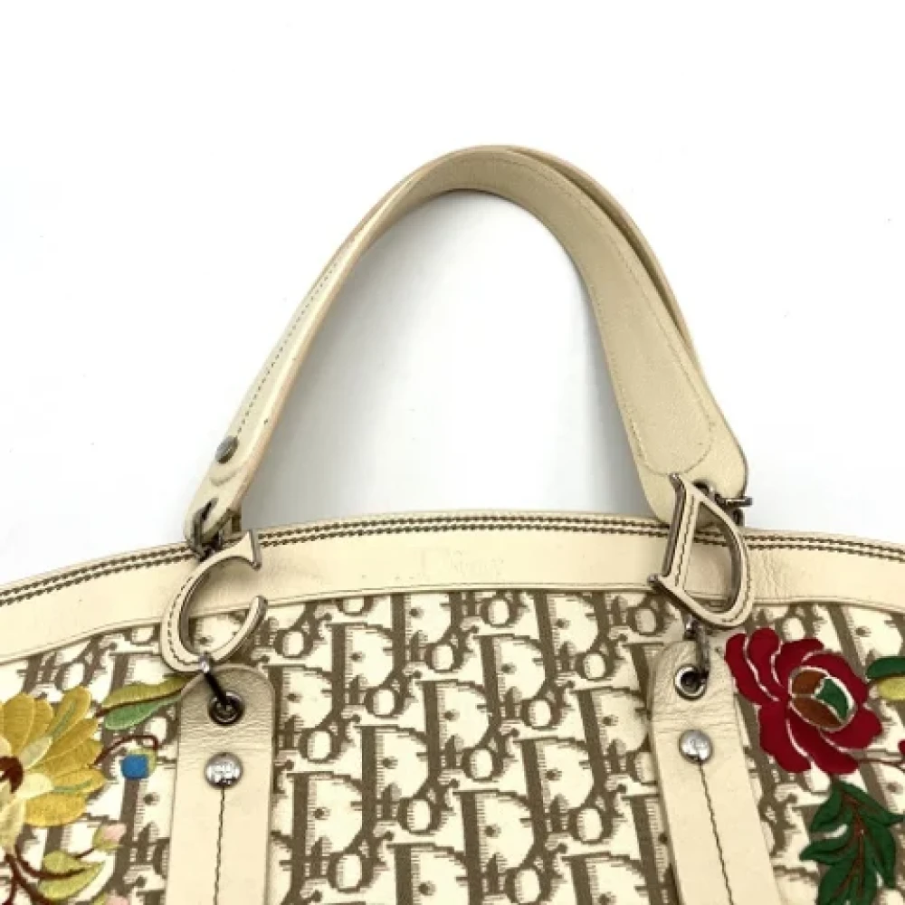 Dior Vintage Pre-owned Leather dior-bags Beige Dames