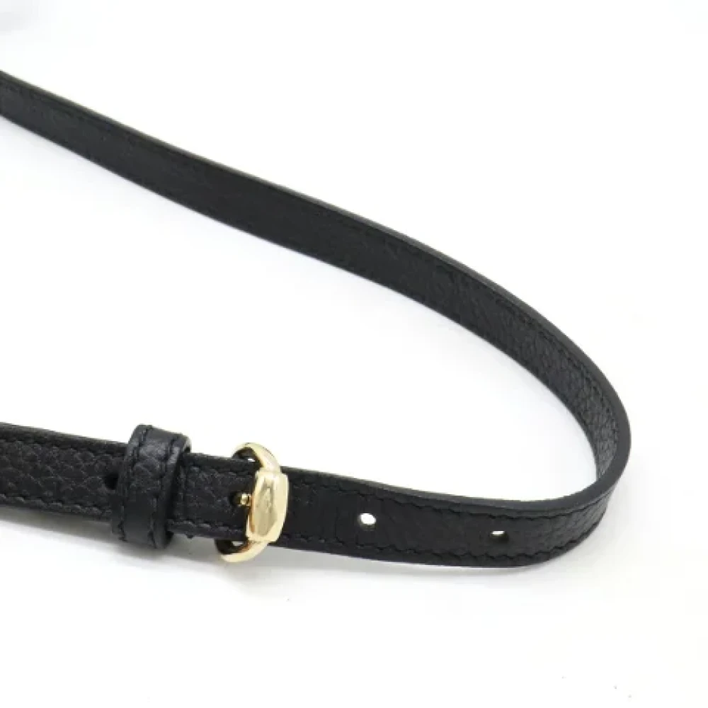 Gucci Vintage Pre-owned Leather gucci-bags Black Dames