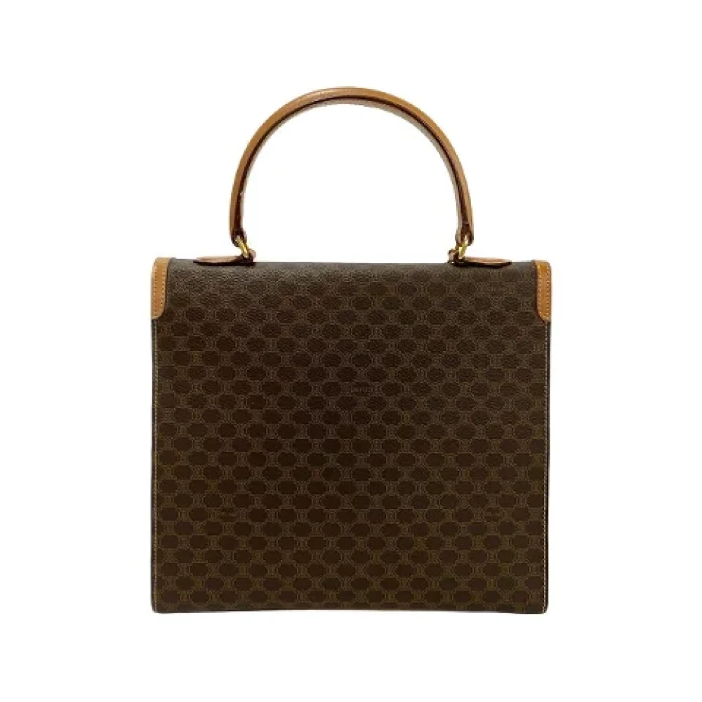 Celine Vintage Pre-owned Leather handbags Brown Dames