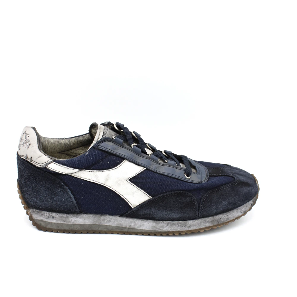 Diadora Heritage Gender Neutral Canvas Sneaker Heren Schoenen Blauw