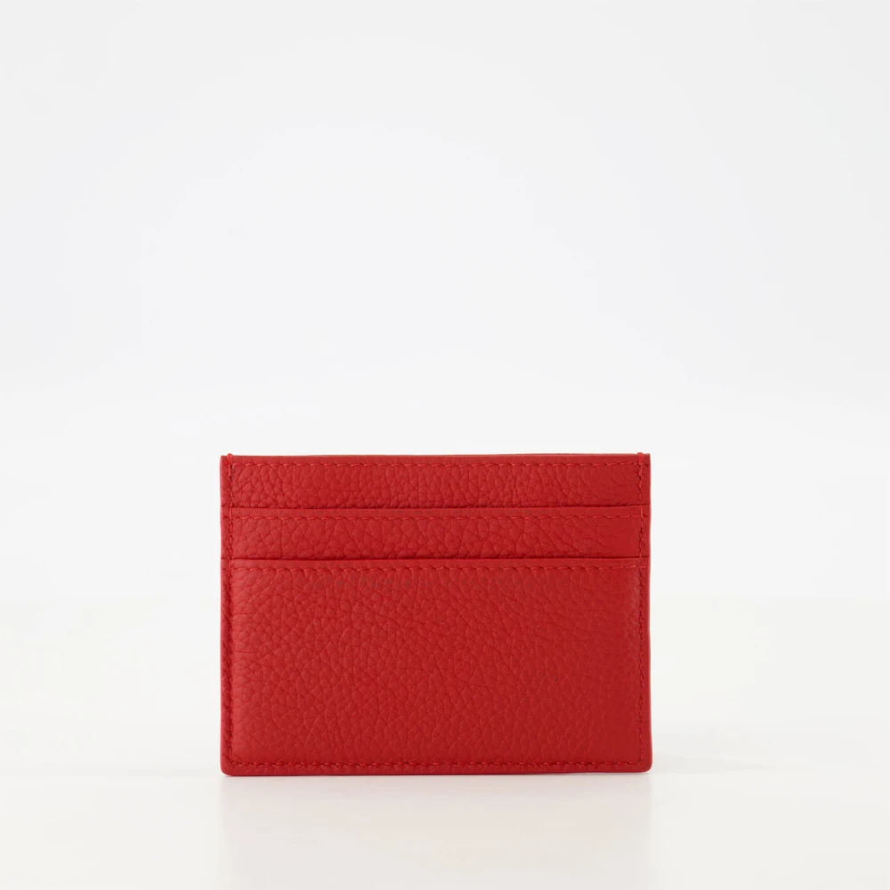 Dior Rode korrelige leren kaarthouder Red Heren