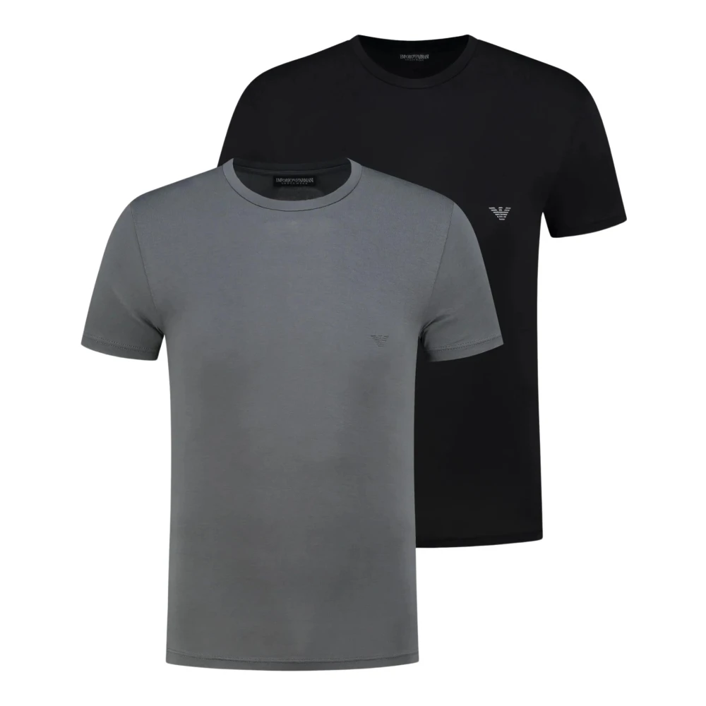 Emporio Armani Sportieve T-shirts en Polos Zwart Black Heren