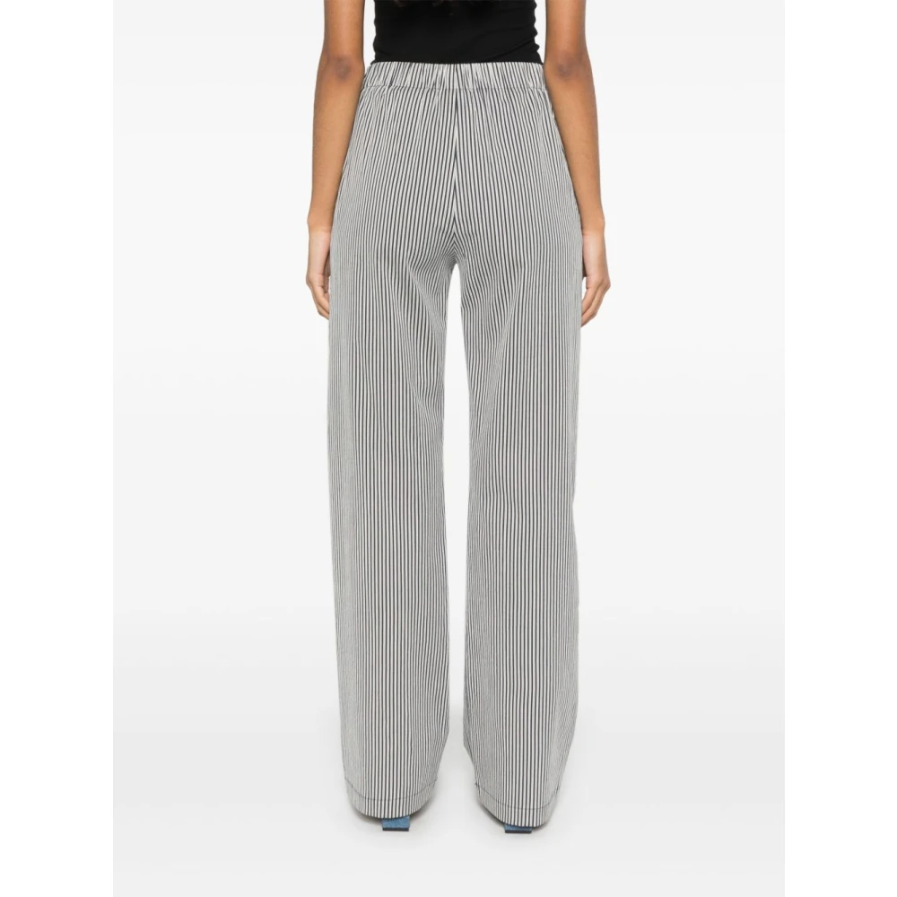 Alysi Blauwe elastische taille broek Blue Dames