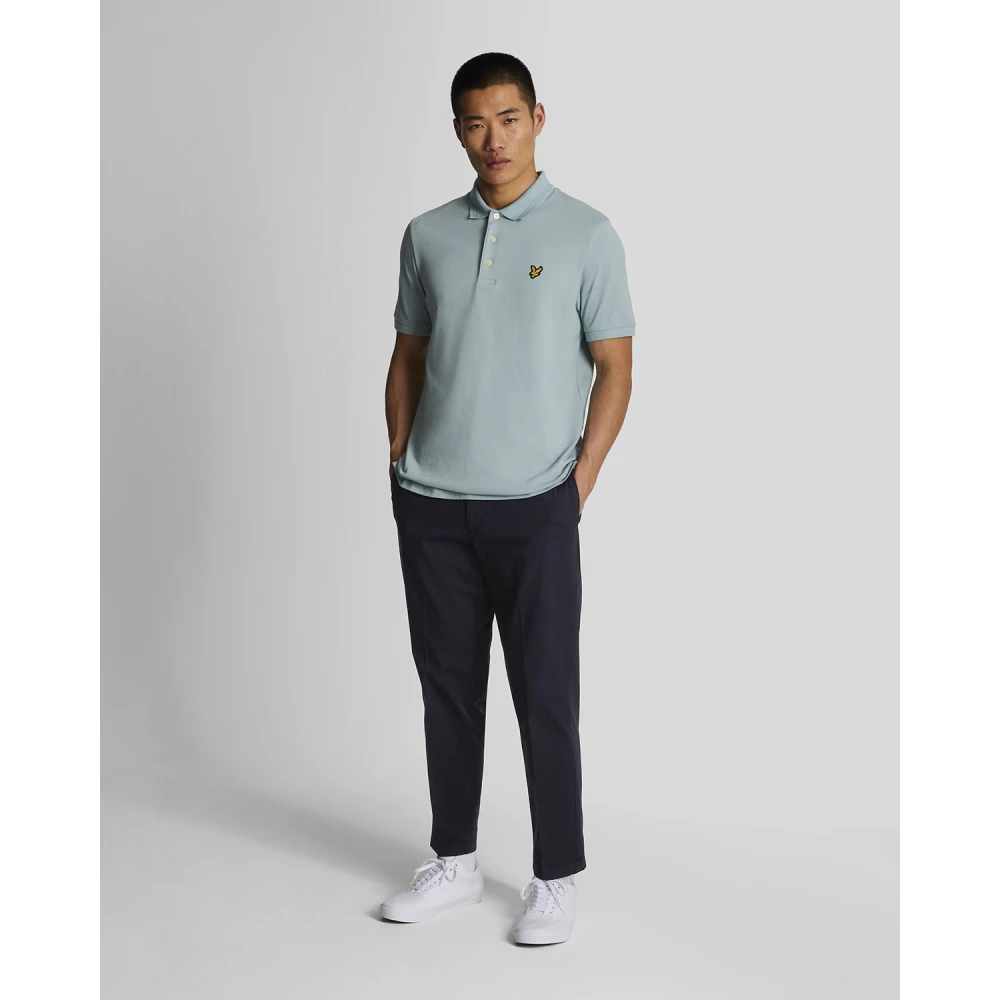 Lyle & Scott Rally Tipped Polo Shirt Blue Heren