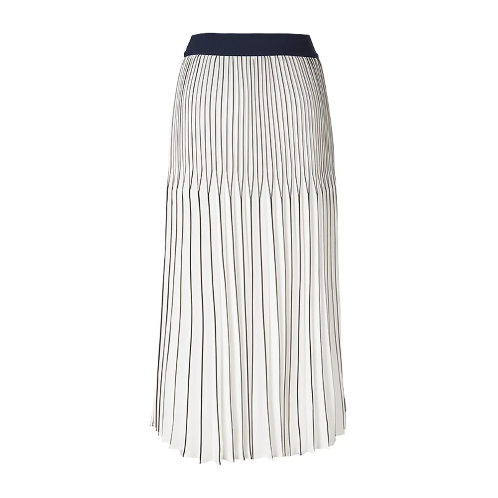 RIANI Grafische Geplooide Damesrok White Dames