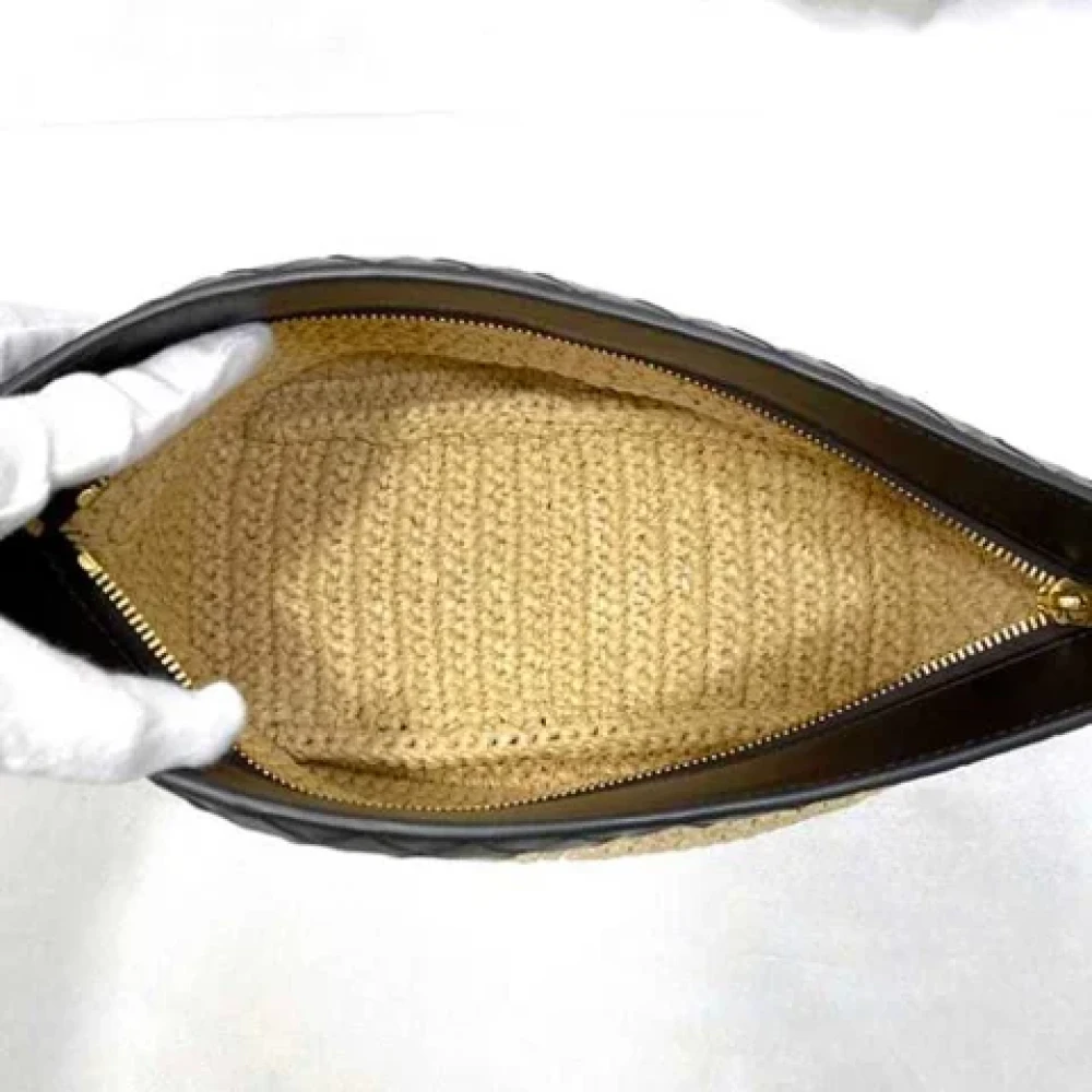 Bottega Veneta Vintage Pre-owned Fabric clutches Beige Dames
