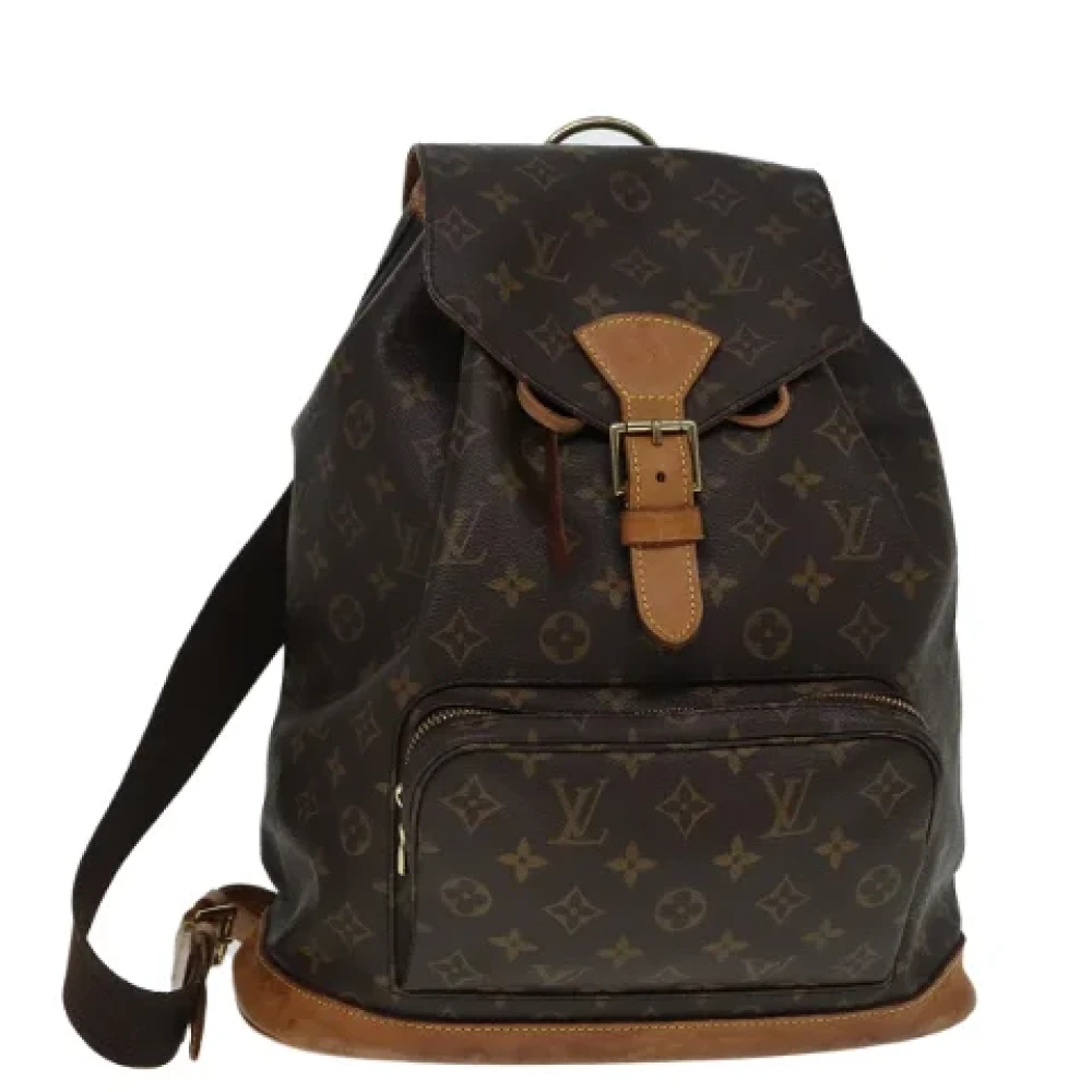 Louis Vuitton Vintage Pre-owned Canvas backpacks Brown Dames