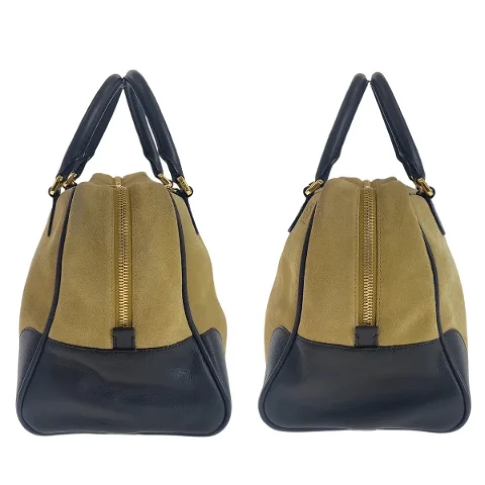 Loewe Pre-owned Leather handbags Beige Dames